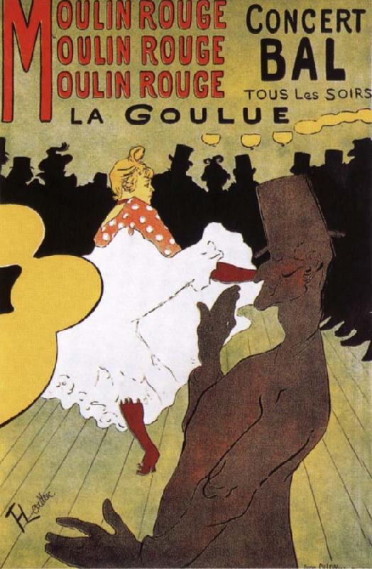 Henri de toulouse-lautrec La Goulue,Dance at the Moulin Rouge Sweden oil painting art